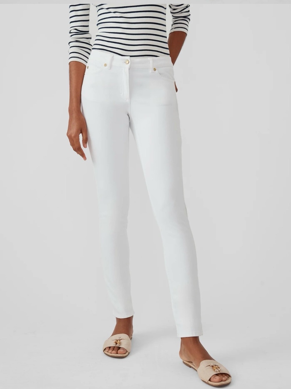 J. McLaughlin White Skinny Jeans